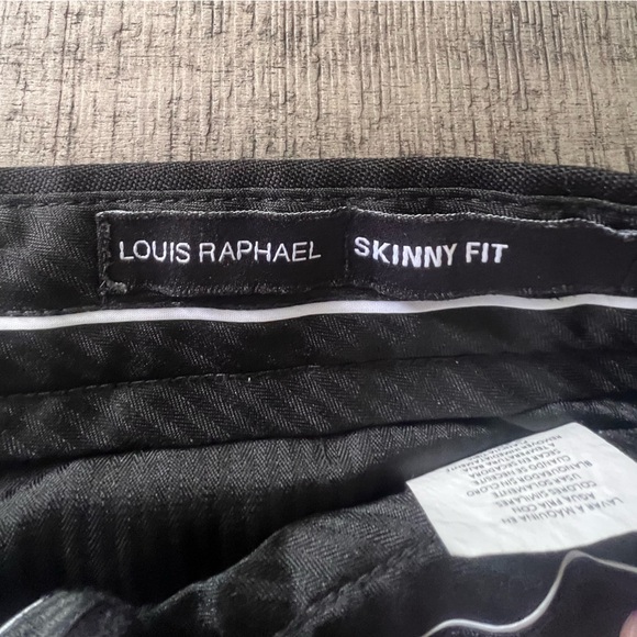 Louis Raphael Black Dress Pants Classic Fit - Picture 4 of 4